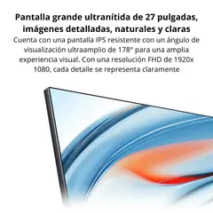 XIAOMI - Monitor A27i 27” Full HD IPS 100Hz HDR10 Diseño Delgado Negro