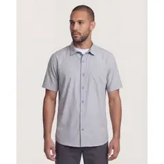 OSTU - Camisa Para Hombre Manga Corta Marca Gris #60010893