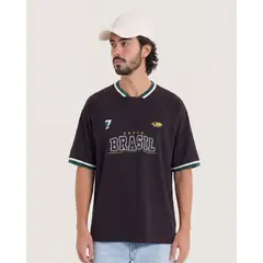OSTU - Camiseta De Hombre Mundial Brasil 2026 Negro #60098333