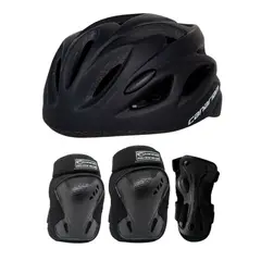 CANARIAM - Kit Protección C1 + Casco Nova Talla S Color Negro