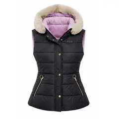 MODA EN CIRCUITO - Chaleco Impermeable Para Dama DOBLE FAZ