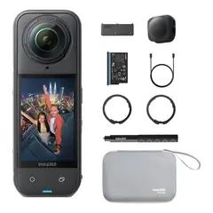 INSTA360 - Cámara 360° X5 Essentials Bundle 8K + Batería Extra + Selfie Stick Invisible
