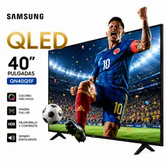 SAMSUNG - Televisor 40 Pulgadas QLED QN40Q5FAAK Full HD Smart TV Tizen
