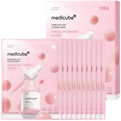 MEDICUBE - Salmon DNA PDRN Pink Vitamin Sheet Mask 10EA