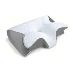 TECNOHOGAR JS - Almohada Cervical Viscoelastica Ortopedica Memory Ergonomica