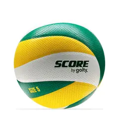 GOLTY - Balon Voleibol Laminado Score By No.5-Verde/Amarillo