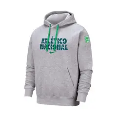 NIKE - Hoodie An M Club Po Ft Hombre-Gris