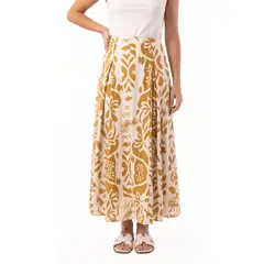 BELIFE - Falda larga estampada para mujer