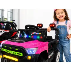 GENERICO - Carro Eléctrico Infantil 12V para 2 Niños con Control Remoto y Luces LED