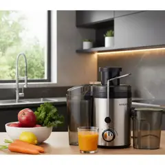 SOKANY - Máquina Extractora De Fruta Y Jugos 500w 1l Acero Inoxidable