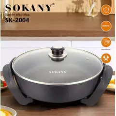 SOKANY - Sartén Eléctrico Para Freir Y Cocer - Olla Multifuncional 5l