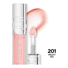 LOREAL PARIS - Brillo Labial Plump Milky Nu 201