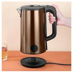 NOBELSOUND - Tetera Eléctrica Acero Inoxidable Libre De Bpa 1v Hervidor