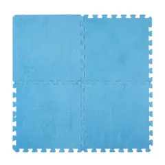GENERICO - Tapete Alfombra Rompecabezas Felpa 4 Pzs 59x59 Cm