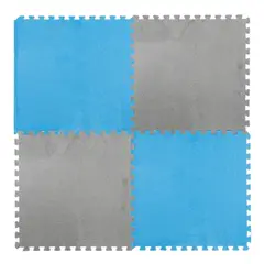 GENERICO - Tapete Alfombra Rompecabezas Felpa 4 Pzs 59x59 Cm