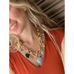 PHUKETT ACCESORIOS - Hearts Party Collar Multicolor
