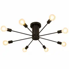 ONE PIXEL - Lampara Vintage Iluminacion Moderna Con 10 Ramas Para Techo