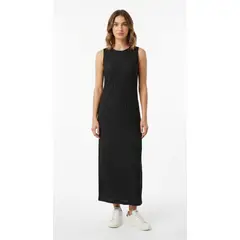BELIFE - Vestido largo negro ajustado para mujer
