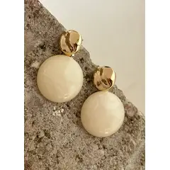 PHUKETT ACCESORIOS - Agata Aretes Gris PHUKETT