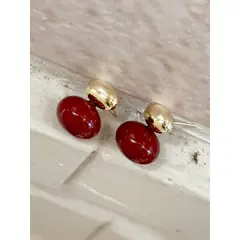 PHUKETT ACCESORIOS - Lia Arete Roja PHUKETT