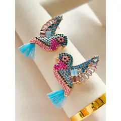 PHUKETT ACCESORIOS - Humming Bird Aretes Azul