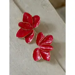 PHUKETT ACCESORIOS - Amalfi Arete Roja PHUKETT