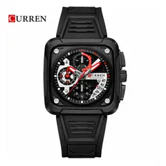 CURREN - Reloj 8461 Para Hombre Moderno Deportivo Cronógrafo En Goma