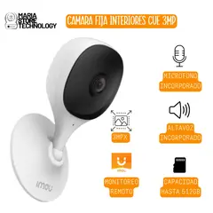 IMOU - Cámara WIFI fija, 3MP de resolución, cue, color blanco.