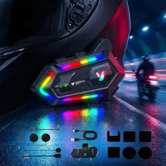 007PLUS - Intercomunicador Bluetooth Y20 Max Para Casco De Motocicleta