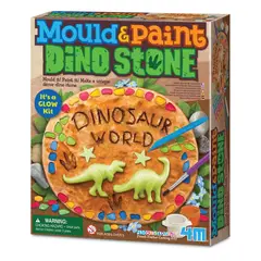 4M - Juego de Arte Dinosaurio Artesanal con Luz Fluorescente Para Niños