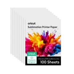 CRICUT - Papel para impresora de sublimación x 100 hojas tamaño carta