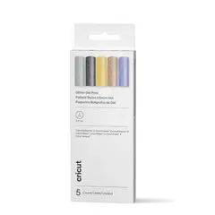 CRICUT - Set x5 de Marcadores Gel Glitter Compat. Maker,