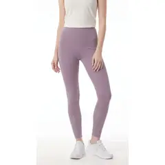 BELIFE - Legging lila con malla en bota para mujer
