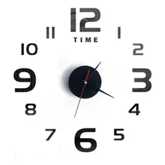 DECOR - Reloj de pared 50cm x 50cm centro números grandes y pequeños