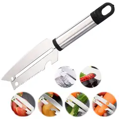 GENERICO - Cuchillo 4 En 1 Pelador Multifuncional Frutas