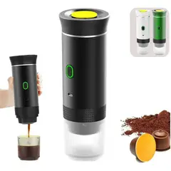 MILOPTS - Cafetera Espresso Portátil Autocalentable De 4 A 6 Tazas