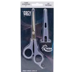 TURBOX - Tijeras Microdentada 6 Nt-grey Scissor