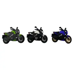 GENERICO - Llavero Moto Dominar 400 Azul Grabado 360