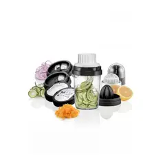 TELEVENTAS COM - Cortador de Verduras Espiral Veggie Slicer 8 en 1 Kit Completo