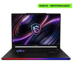 MSI - Portatil Raider 16 Max HX core ULTRA 9 290HX PLUS ram 32gb ssd 1tb rtx 5070Ti