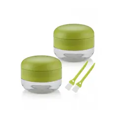 TELEVENTAS COM - 2 Picadores de Ajos Trituradores con Recipiente Garlic PRO