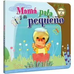 JUGANDO Y EDUCANDO - Libro Didáctico con Mamá Pata y Su Pequeño Títere Para Niños