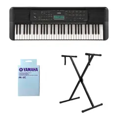YAMAHA - Teclado Organeta Psr-e283 + Adaptador + Base Sencilla
