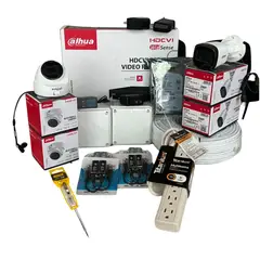 DAHUA - Kit Completo De Cámaras De Seguridad 4 Canales