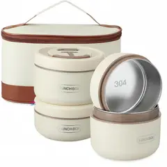 JAYSTORE - Lonchera Térmica Portacomidas Recipientes Comida Lunch Box