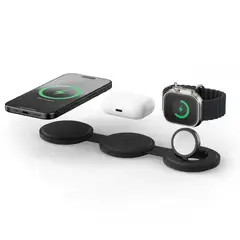 SATECHI - OntheGo Cargador 3 en 1 Negro