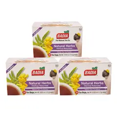 BADIA - Té x25 tizanas 3 cajas - té de hierbas naturales