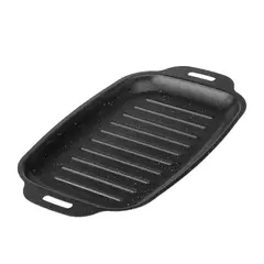TRIPLE CLEAN - Plancha sarten para parrilla rectangular 33 x 20 cm