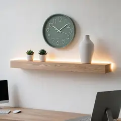 POLASUP - Reloj de Pared Moderno Decorativo Minimalista para Sala Hogar Oficina Diseño Elegante