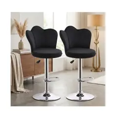 TECNOHOGAR JS - Silla Barra Bar Isla Cocina Butaco Giratoria Premium Alto X1 unidad